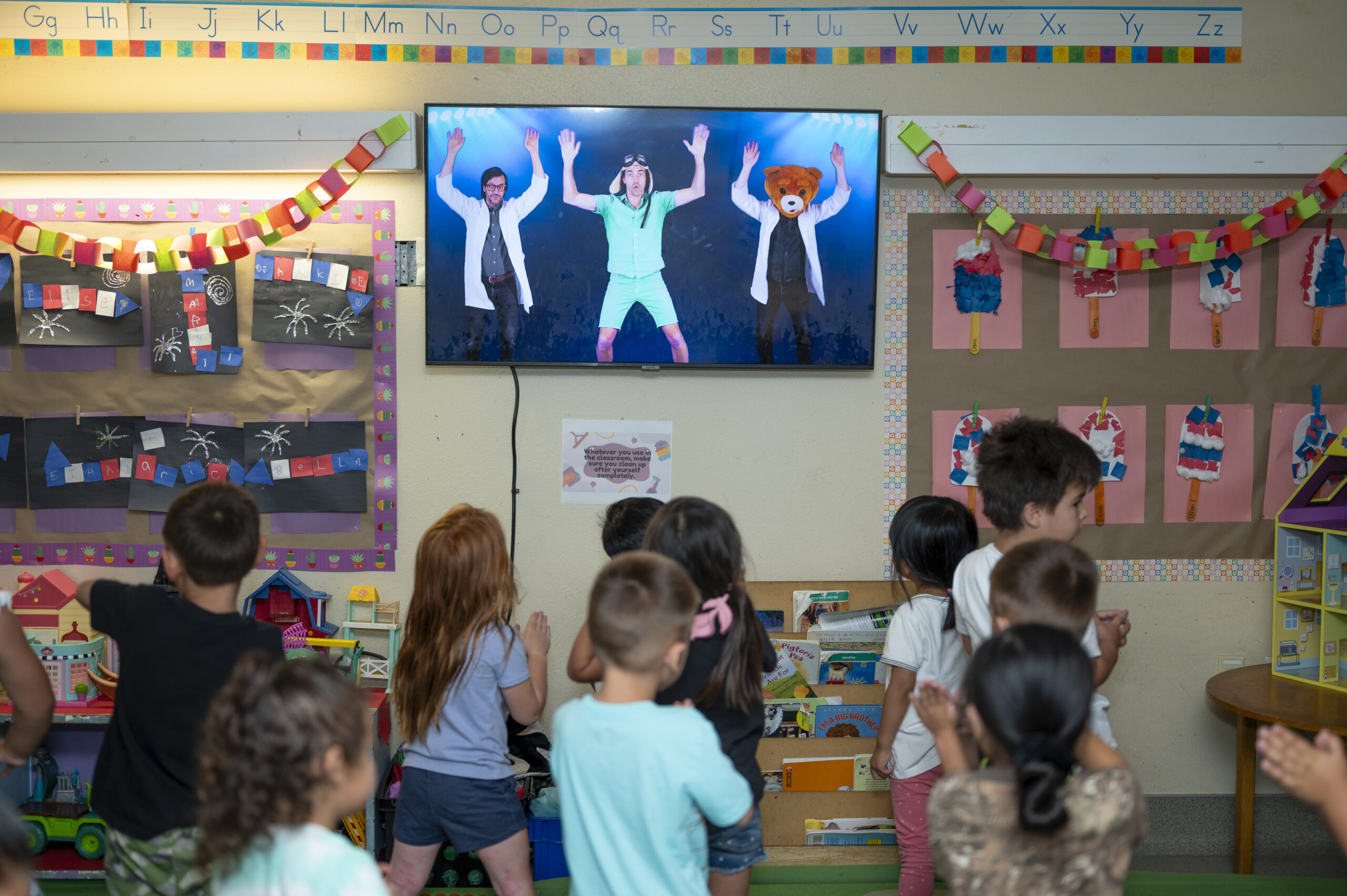 Students participating in classroom learning at Cherry Blossom Childcare & Preschool